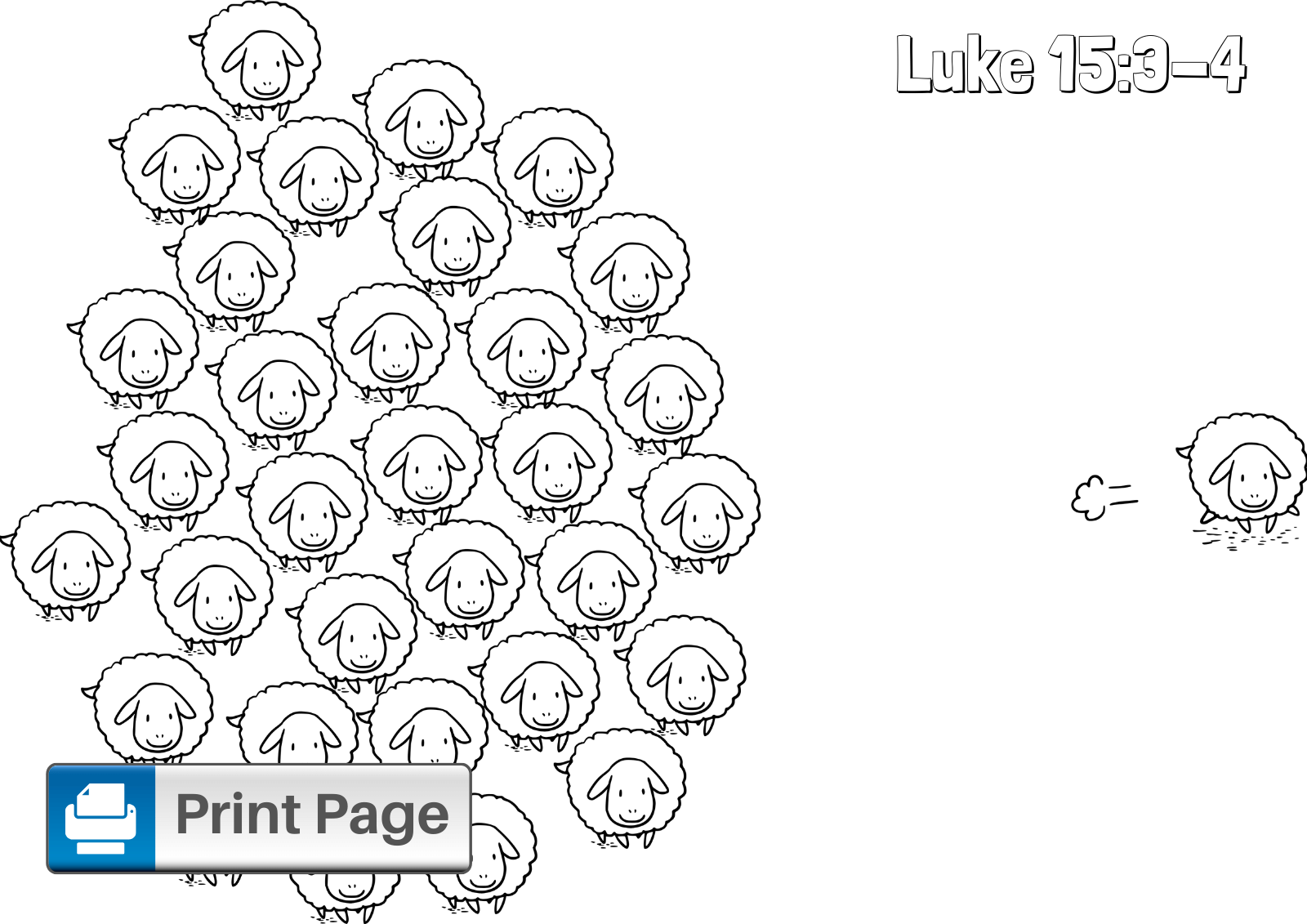 Parable of the lost sheep coloring pages free printables â connectus