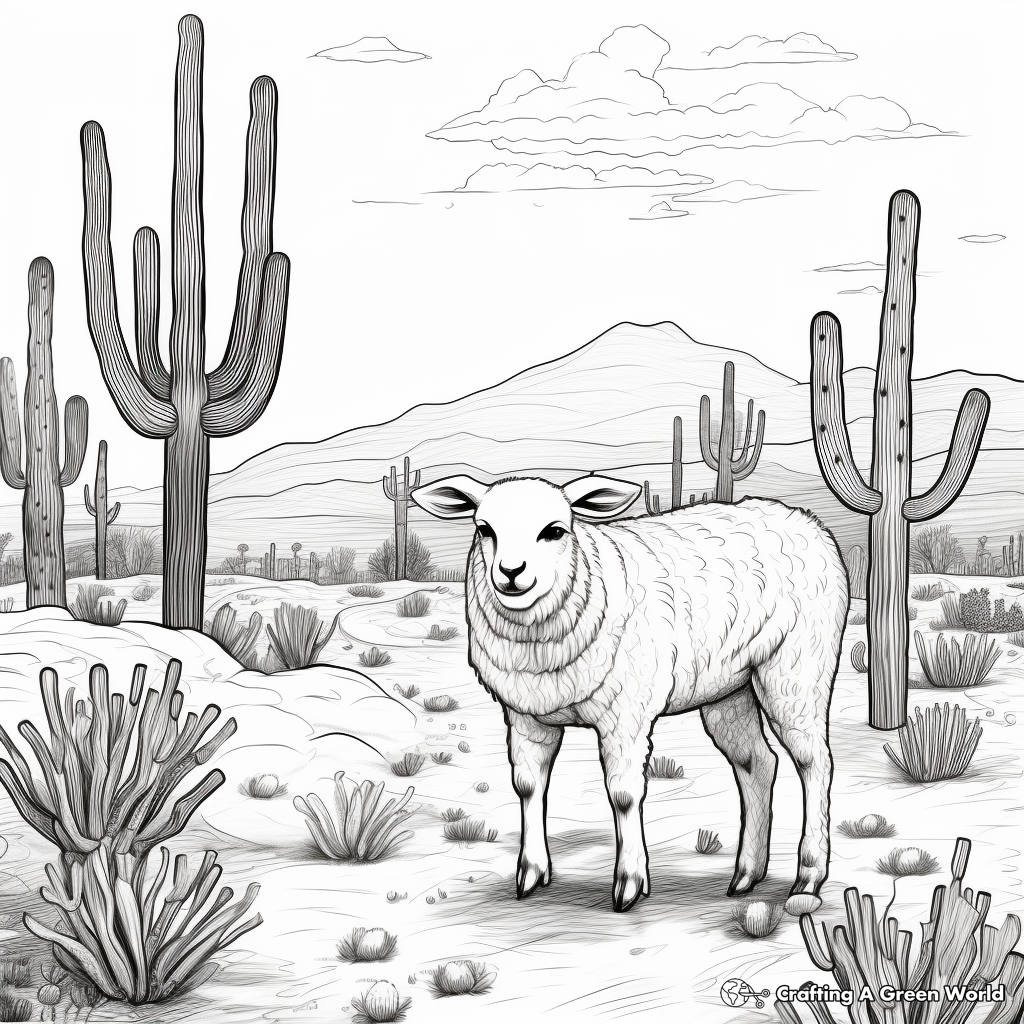 Lost sheep coloring pages