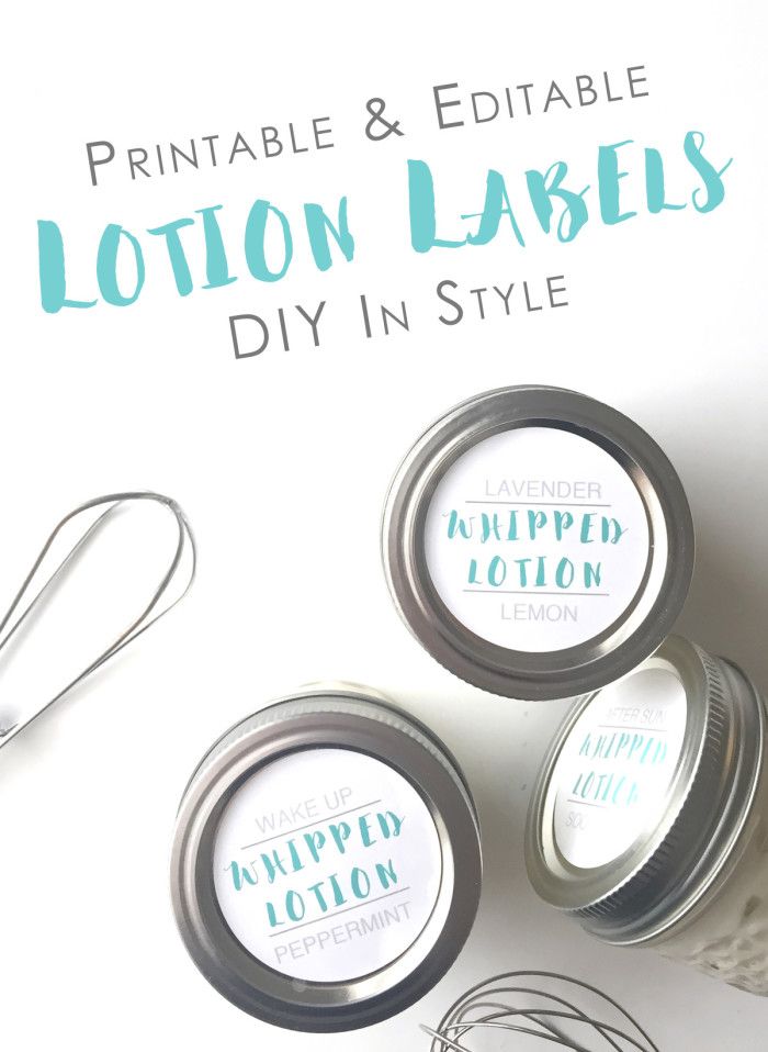 Editable printable lotion labels printable labels diy labels diy lotion