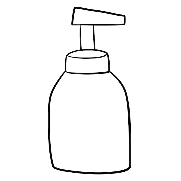 Premium vector bottle doodle cartoon kawaii anime coloring page cute illustration clipart