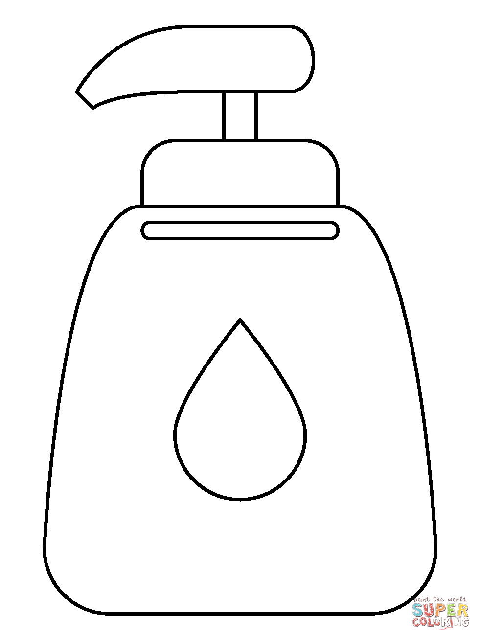 Lotion bottle emoji coloring page free printable coloring pages