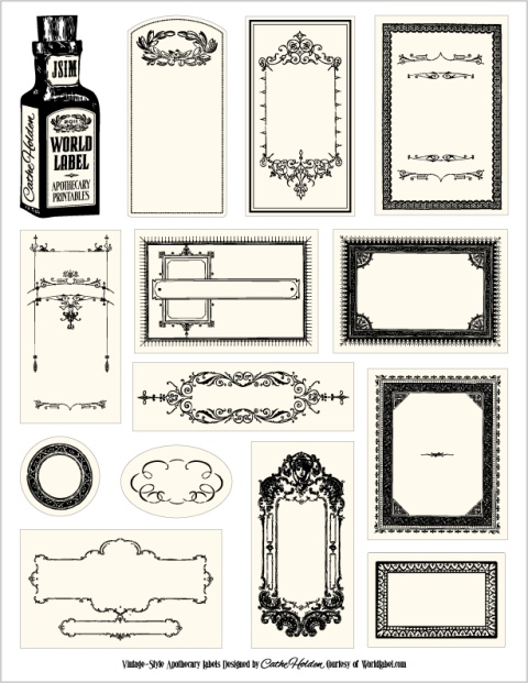 Bottle labels for your apothecary products free printable labels templates label design