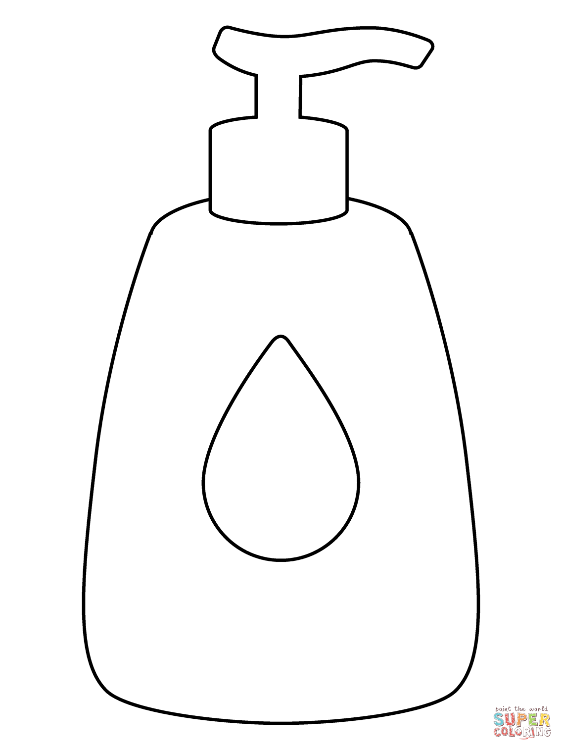 Lotion bottle emoji coloring page free printable coloring pages