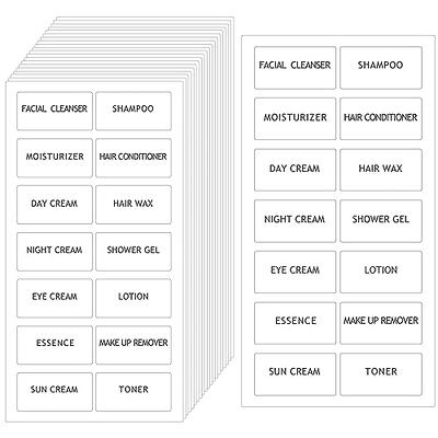 Nuorest pcs clear labels for makeup bottles waterproof label stickers small bottle labels for bathroom adhesive oragnization labels for shampoo facial cleanser lotion