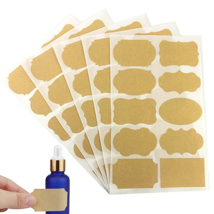 Wildp writable waterproof essence lotion self adhesive cosmetic cream perfume bottle sticker handmade kraft sticker sealing sticker labels sticker scrapbook decoration