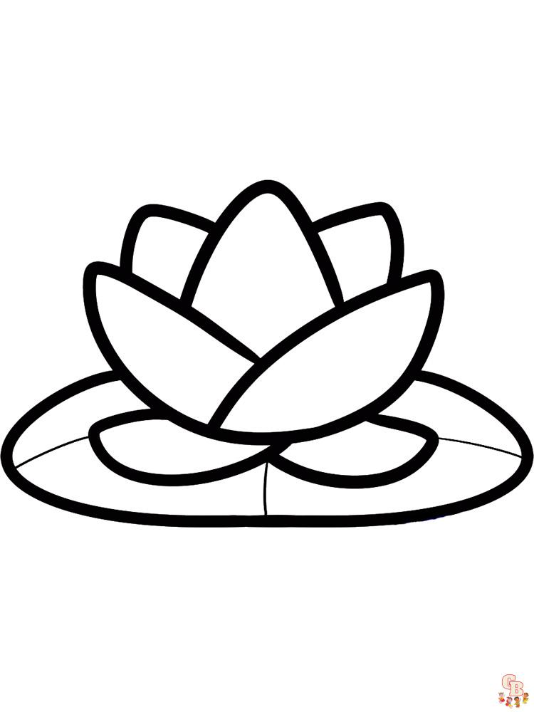 Find beautiful lotus coloring pages on