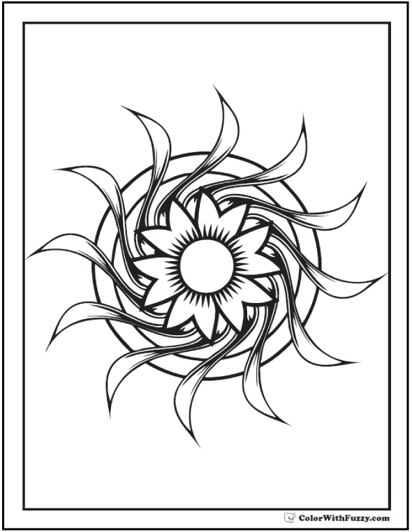 Geometric coloring pages to print â pdf digital downloads