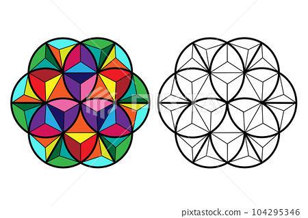 D flower of life sacred geometry lotus