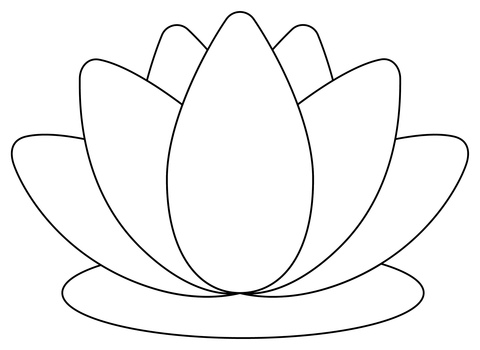 Lotus coloring page free printable coloring pages