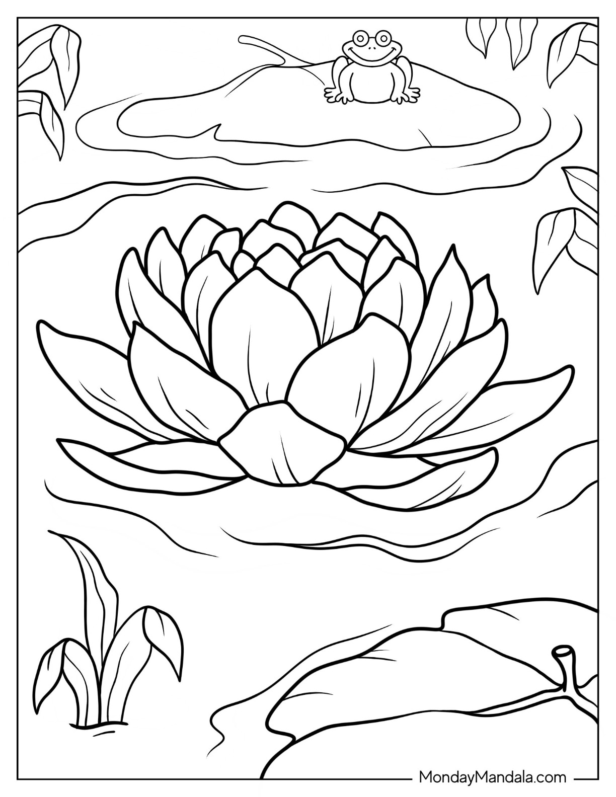 Flower coloring pages free pdf printables