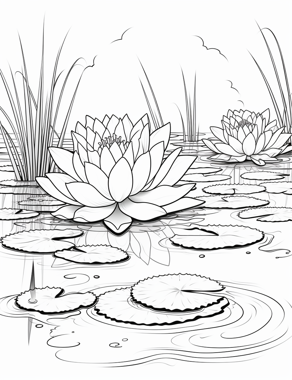 Lotus flowers coloring books for children years old coloring pages