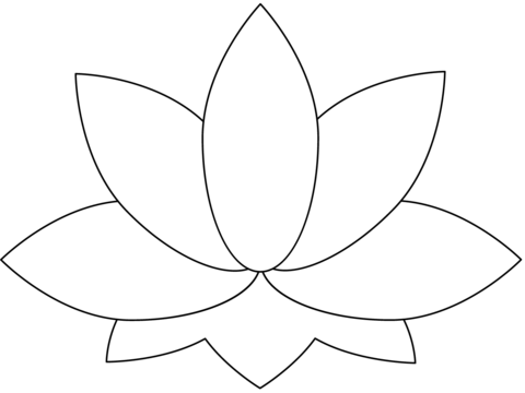 Lotus coloring page free printable coloring pages
