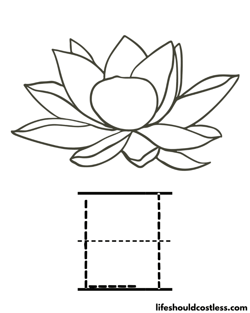 Lotus coloring pages free printable pdf templates