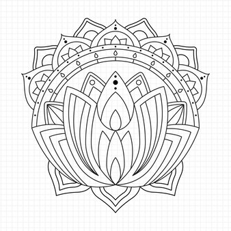 Page lotus flower coloring page images