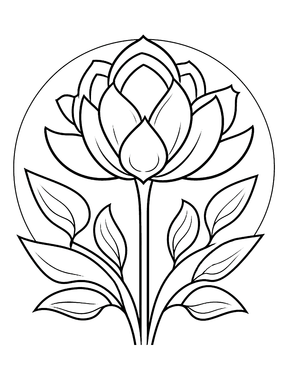 Flower coloring pages free printable sheets