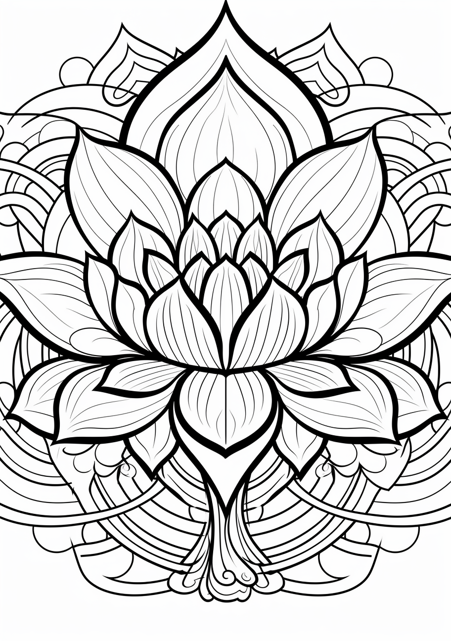 Exotic lotus mandala