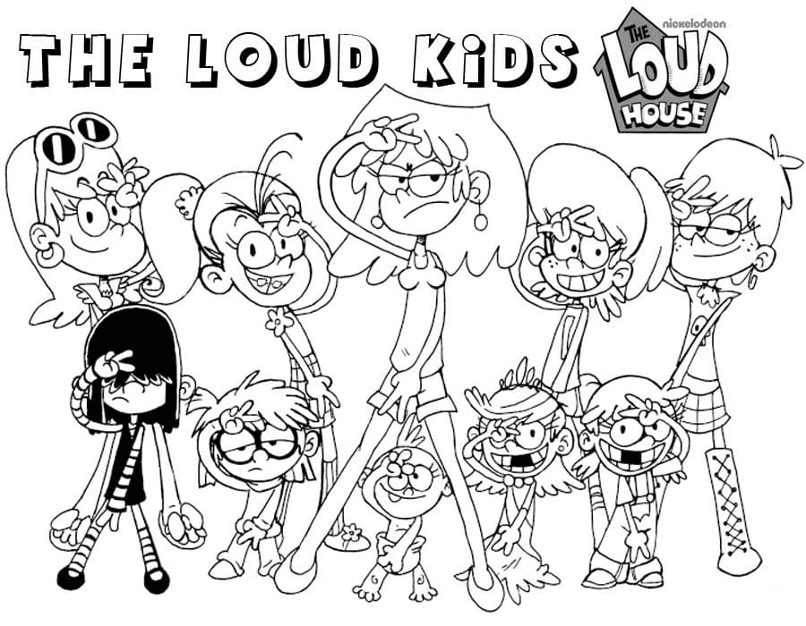 The loud house coloring pages printable for free download