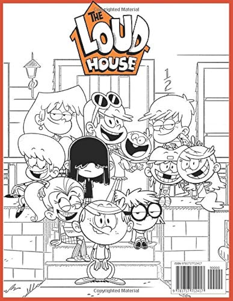 The loud house coloring book in color by