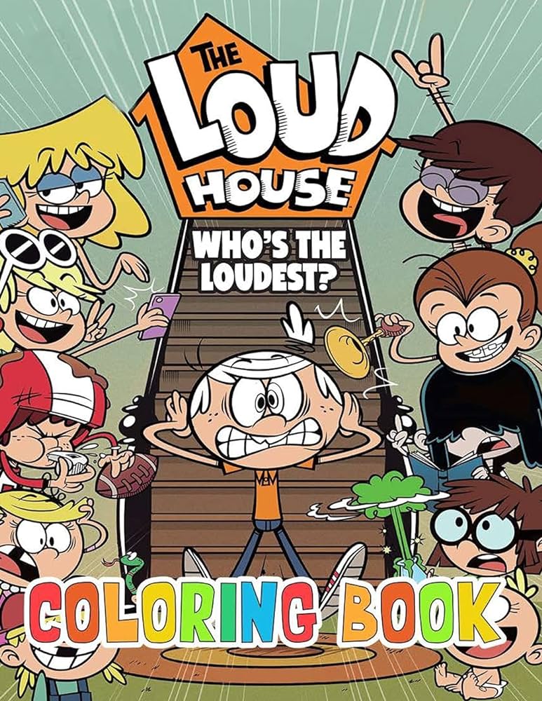 The loud house coloring book amazing gift book for children kids girls large size you can color all characters with love louds book books