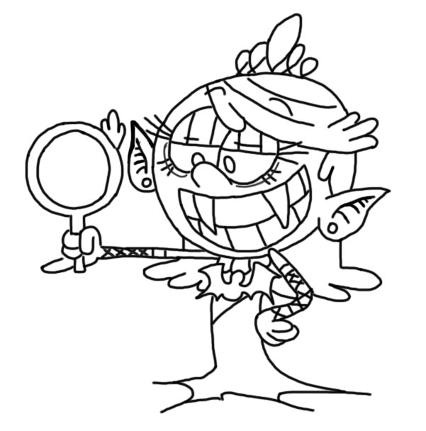 The loud house vampire lola coloring page by retro on