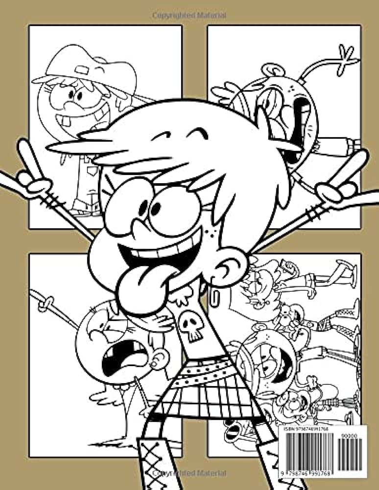 Loud house coloring book beautiful and high quality illustrations of the amazing world of loud house â giant great pages with premium quality images ceballos cristina books