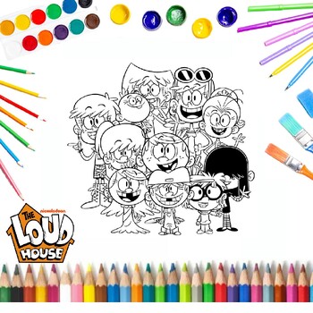 The loud house coloring pages printable coloring sheets pages for kids