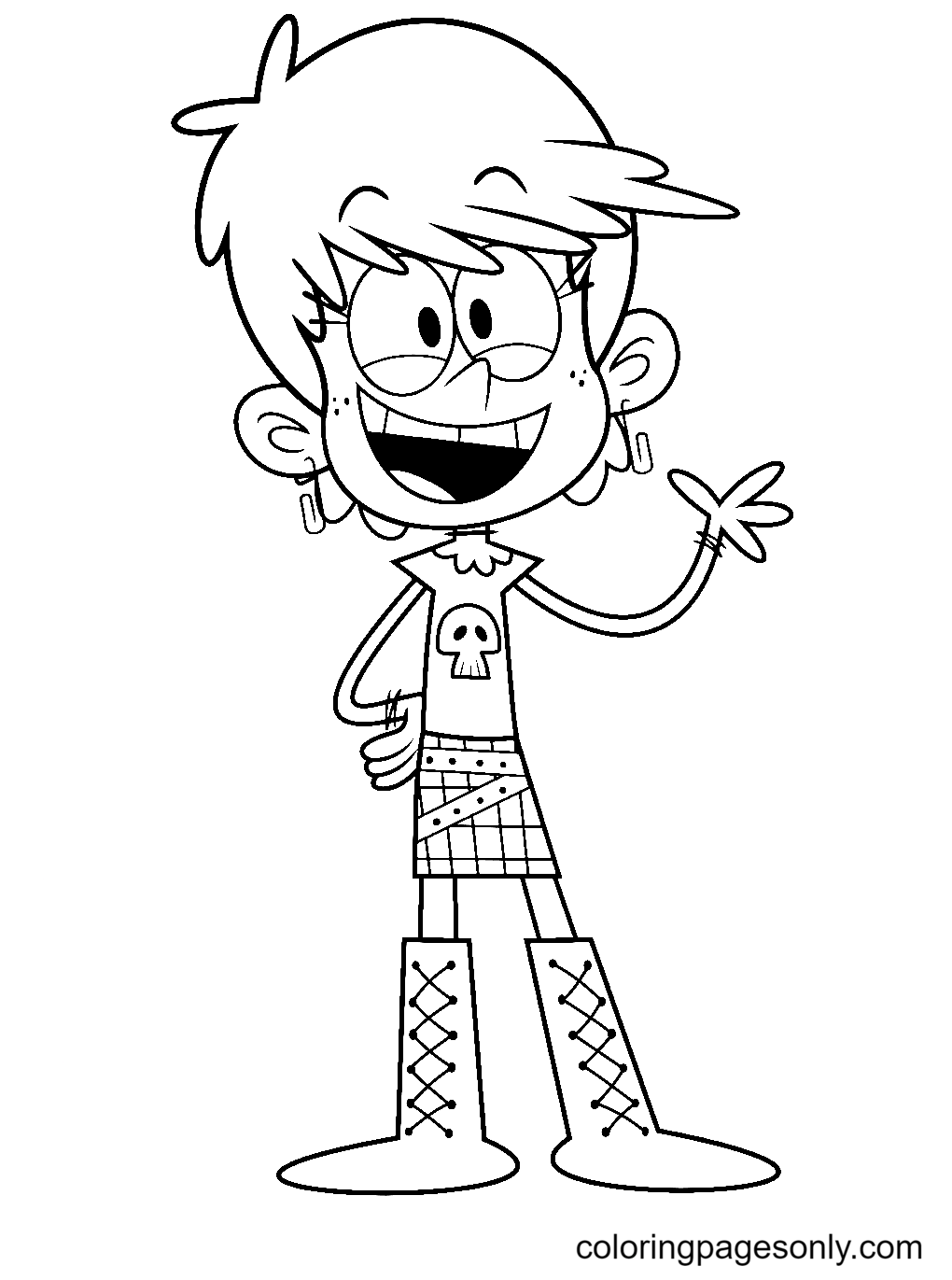 The loud house coloring pages printable for free download