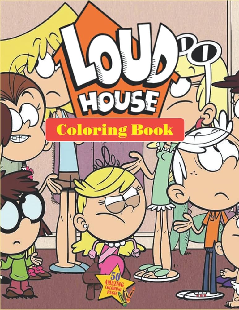 Loud house coloring book loud house coloring pages with high quality images for all ages great gift for kids smith vivian books