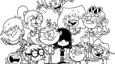 The loud house coloring pages