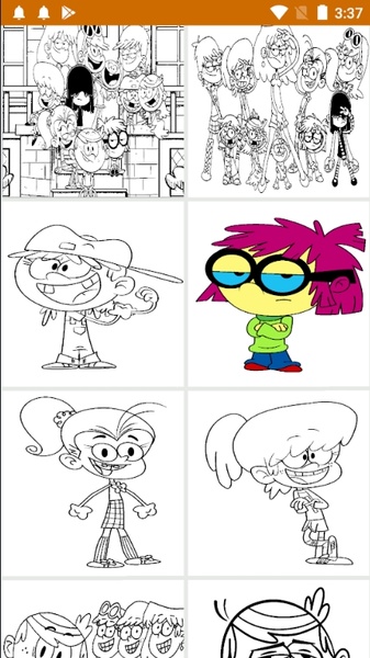 Coloring the loud house games for android