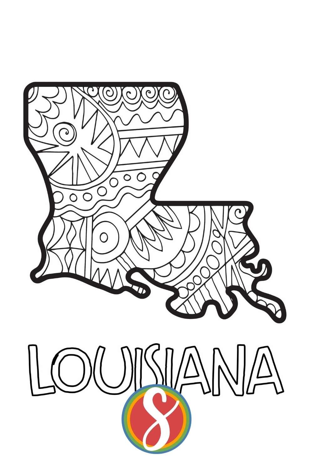 Free louisiana coloring pages â stevie doodles