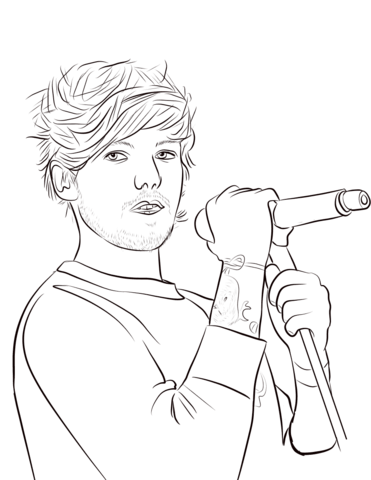 Louis tomlinson coloring page free printable coloring pages