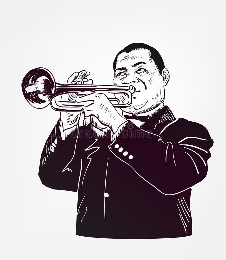 Louis armstrong stock illustrations â louis armstrong stock illustrations vectors clipart