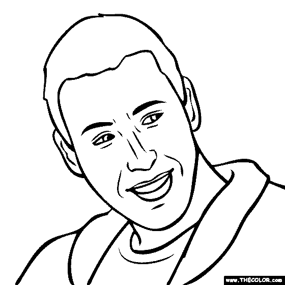 Faous people online coloring pages