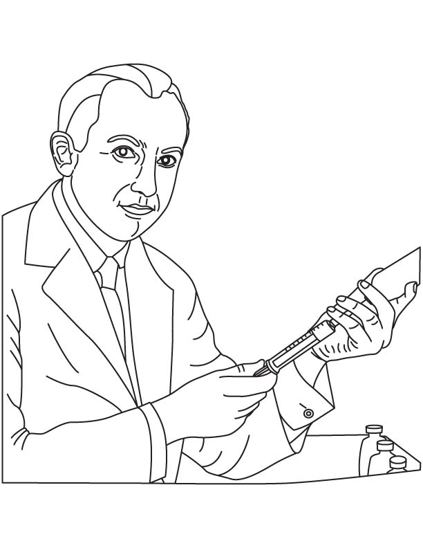 Jonas edward salk coloring page download free jonas edward salk coloring page for kids best coloring pages