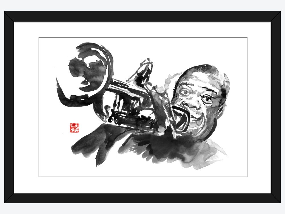 Louis armstrong canvas artwork by pãchane