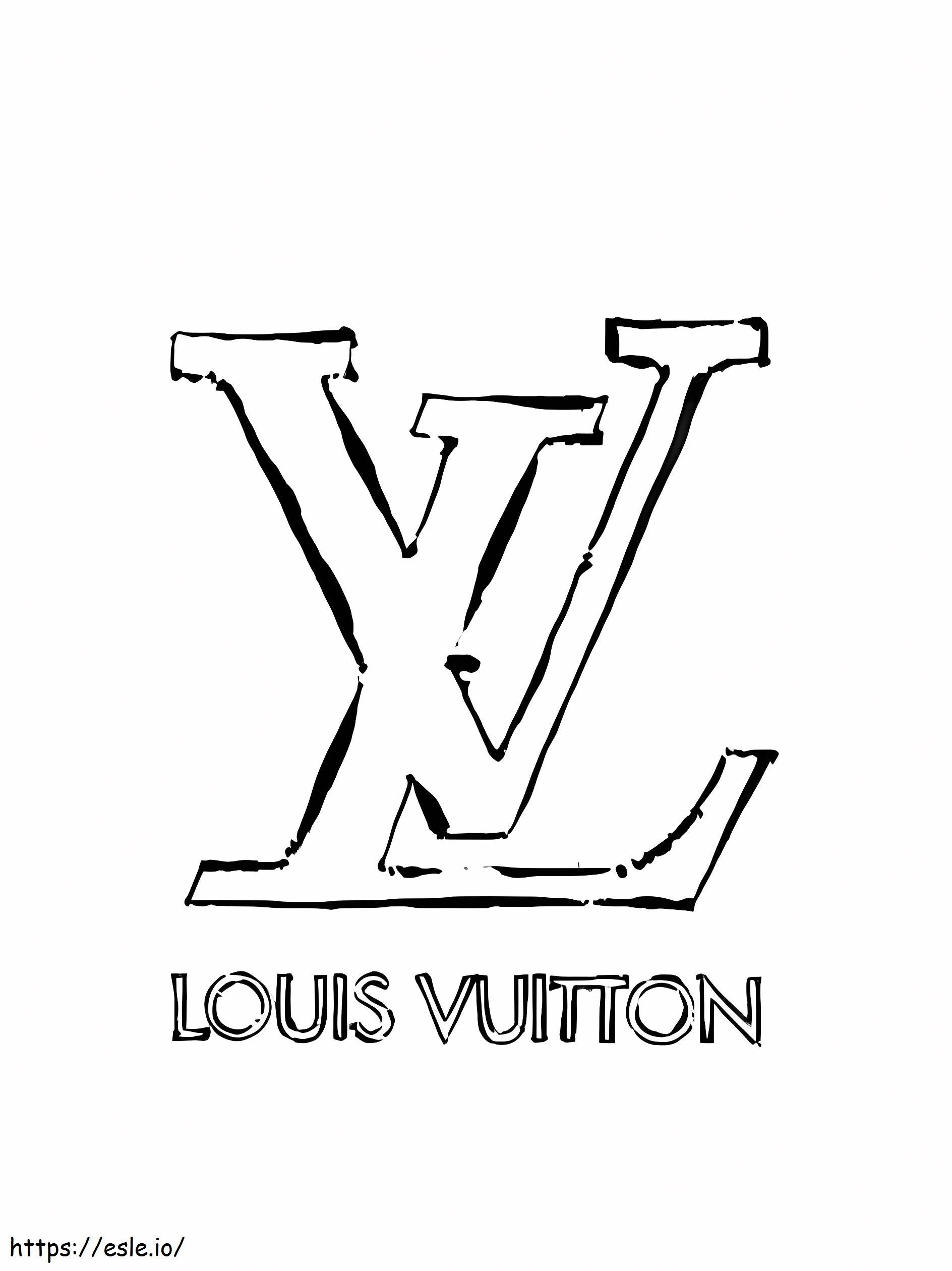 Louis vuitton logo coloring page