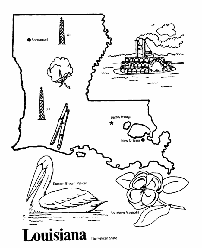 Louisiana state outline coloring page i copy the image and paste to a word doc to get it to print correctly louisiana coloring pages louisiana history