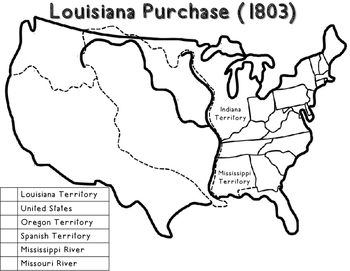 Lewis and clark expedition of the louisiana purchase brochure with map