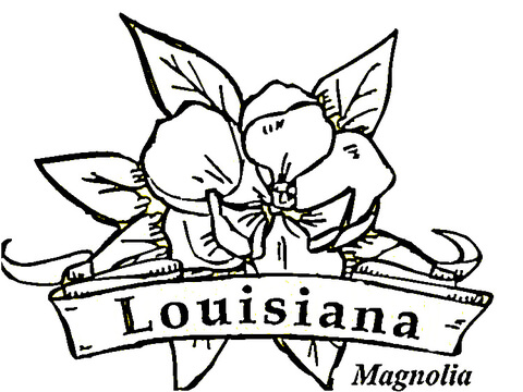 Louisiana flowers coloring page free printable coloring pages