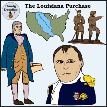 The louisiana purchase clip art by dandy doodles tpt