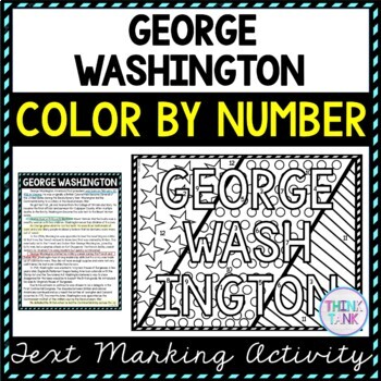 Louisiana purchase color by number reading passage and text marking