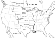 Outline map of louisiana coloring page free printable coloring pages