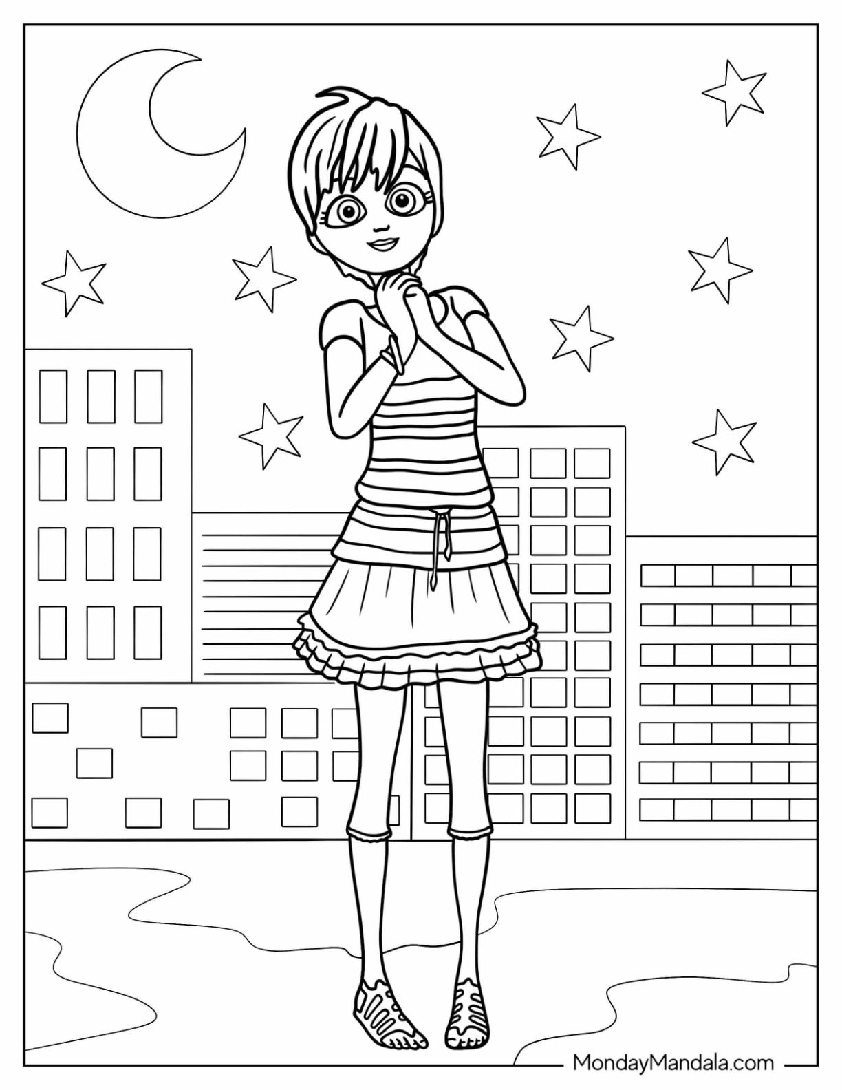 Miraculous ladybug coloring pages free pdf printables