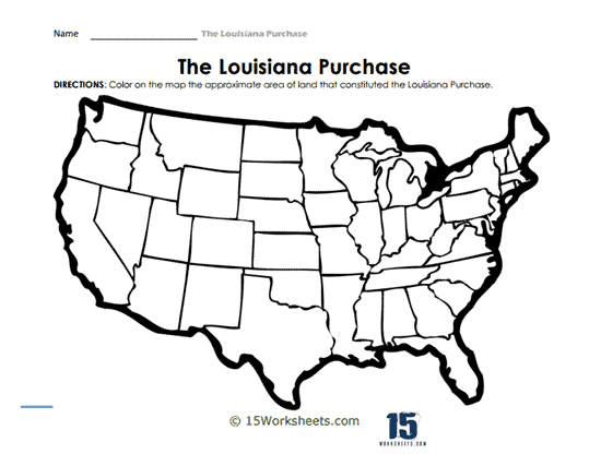 Louisiana purchase worksheets