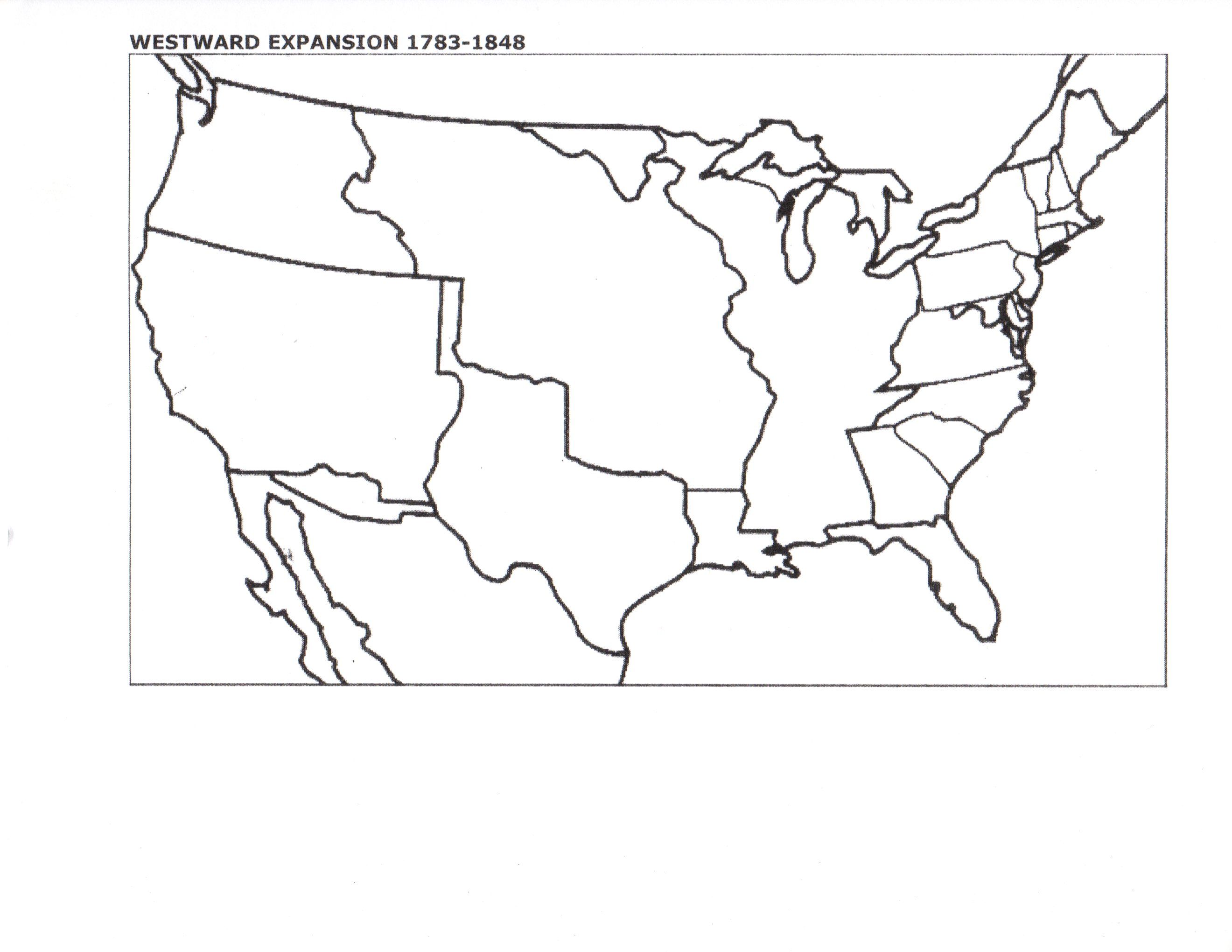 Westward expansion louisiana purchase map westward expansion map worksheets