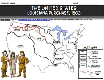 Louisiana purchase map tpt