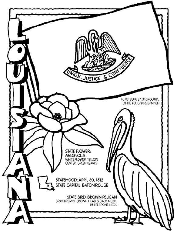 Louisiana coloring page flag coloring pag louisiana coloring pag