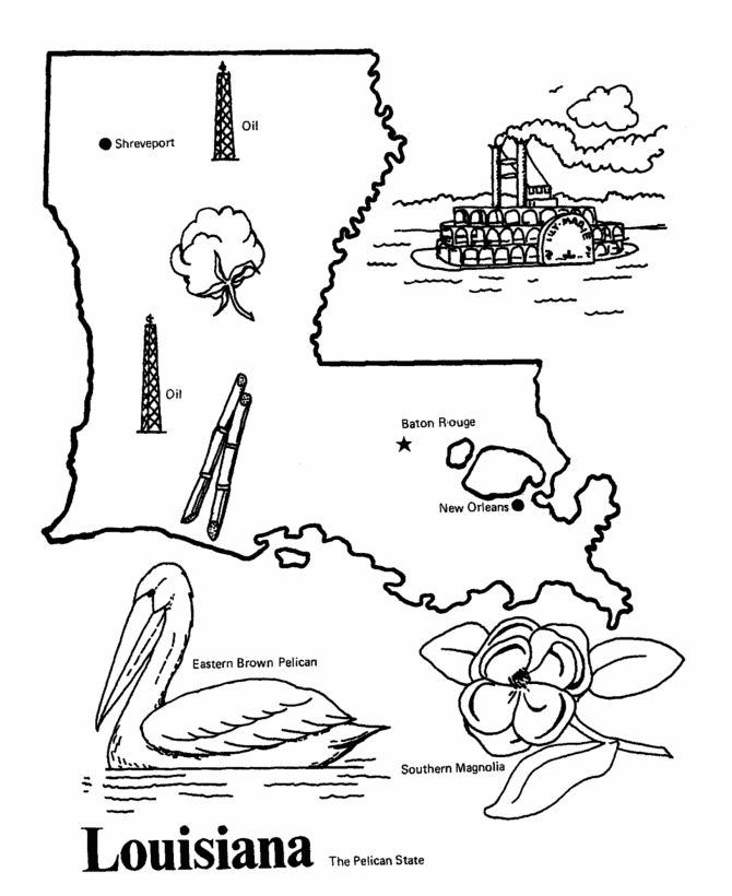 Louisiana state outline coloring page i copy the image and paste to a word doc to get it to print correctly louisiana coloring pages louisiana history