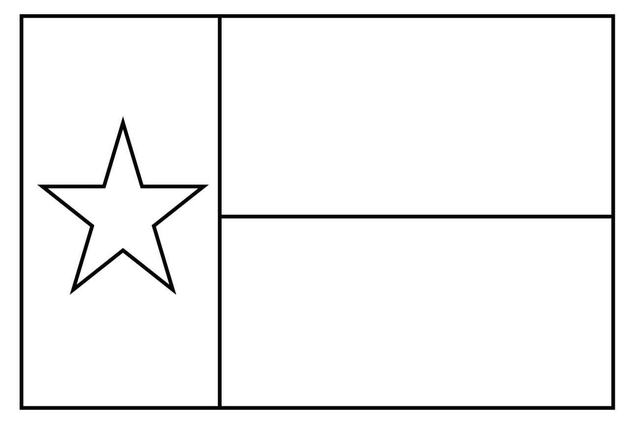 Texas historical flag coloring pages